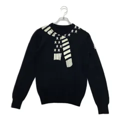 中古 レディース キャロウェイ Callaway セーター M ネイビー 紺 長袖クルーネックニット