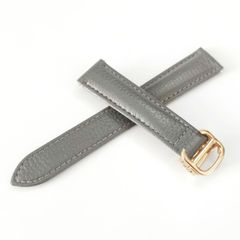 14mm 腕時計 凸型 修理交換用 カウハイドレザー 革ベルト ブルー 青 D