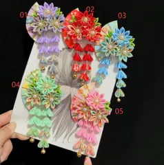 【子供用】和風ヘアアクセサリー 髪飾り かんざし ヘアピン 花飾り