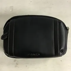 【八戸85-5-20251208】COACH　コーチ　ボディバッグ　ウエストポーチ　ブラック　(80)