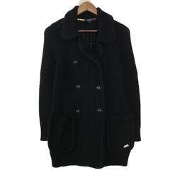 Burberry バーバリーロンドン カシミヤ混 ダブルブレスト ニットコート