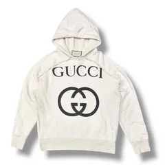 GUCCI グッチ パーカー インターロッキング ホワイト フーディ 白 GUCCI グッチ パーカー インターロッキング ホワイト フーディ 白