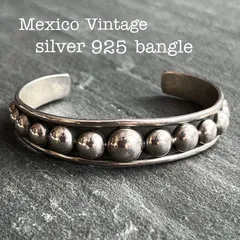 カフブレスレット メンズ バングル シルバー925 ヴィンテージ メキシコ レア Vintage Mexican Silver 925 ヴィンテージ シルバー アクセサリー