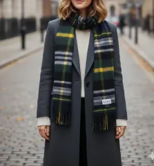 ポール・スミス (Paul Smith) カシミア タン チェック マフラー