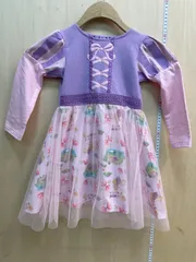 美品 コストコ ラプンツェルワンピース 110 タグ無し