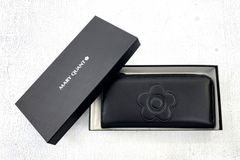 未使用品】MARY QUANT コンパクト財布 L字ファスナー ブラック - メルカリ