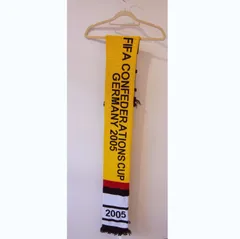 新品未使用　タグ付き　コンフェデレーションズカップ　2005　　入手困難ドイツ大会　FIFA　公式マフラー　トルコ製　サッカー　フットボール