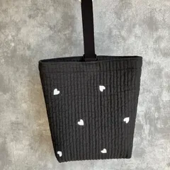 シューズ袋 上靴入れ 上履き入れ ヌビ イブル ブラック ハート