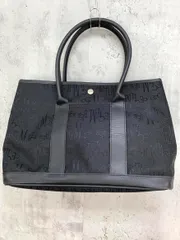 美品 CECIL McBEE セシルマクビー 大容量 ロゴ トート バッグ 黒 ■■ レディース