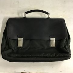 [Hachinohe 85-1-20251211] PRADA Briefcase Nylon Leather Dark Green (80)