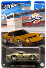【中古】ミニカー 1/64 1971 LAMBORGHINI MIURA SV(ゴールド) 「Hot Wheels Vintage RACING CLUB」 [HRV03]