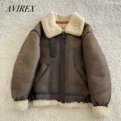 AVIREX アヴィレックス　B-3 フライトジャケット レザー ムートン ボア サイズ36 USA製