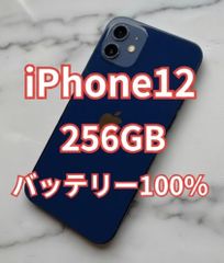 iPhone12 256GB ブルー バッテリー77% SIMフリー 修理歴なし - メルカリ