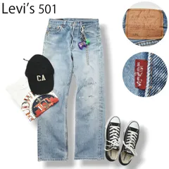 【定番】 90sヴィンテージ USA製 リーバイス Levi's 501 デニム ジーンズ パンツ W29L32 インディゴ メンズ レディース ユニセックス 男女兼用 アメカジ ストリート