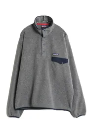 【お得なクーポン配布中!】 パタゴニア ライトウェイト シンチラ スナップT メンズ М / 18年製 フリース プルオーバー ジャケット ブルゾン アウトドア ハイネック 灰