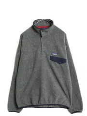 【お得なクーポン配布中!】 パタゴニア ライトウェイト シンチラ スナップT メンズ М / 17年製 フリース プルオーバー ジャケット ブルゾン アウトドア ハイネック 灰