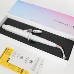 【新品】クレイツイオン エレメアカール 38mm SC-G73312W ホワイト ヘアアイロン 本体
