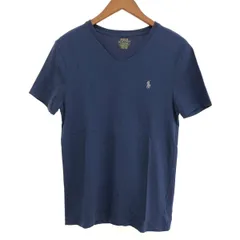 POLO RALPH LAUREN ポロラルフローレン 半袖カットソー サイズ:S コットン/Vネック    ネイビー メンズ / 240001176196