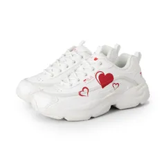 在庫限り outlet / 処分特価品 FUFW25078127 RAYTONA HEART WHITE/HEART カジュアルスニーカー 厚底 ハート