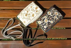 インド刺繍リボン がま口ショルダーポーチ