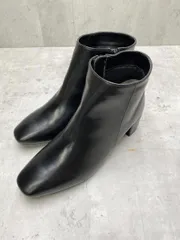 Menue メヌエ 大きいサイズ スクエアトゥ ショート ブーツ size3L(25.0~25.5cm相当)/黒 ◆■レディース