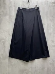 FACTORY ファクトリー 薄手 ラップ風 ガウチョ パンツ スカンツ ワイド 日本製 size3/黒 ■◇レディース
