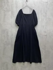 Heather ヘザー HE070059TS オフショル バルーンスリーブ Aライン ワンピース sizeF/黒 ■◇レディース