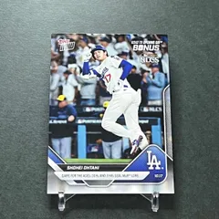 【新品スリーブ&ローダー入り】ボーナスカード 大谷翔平 3HR&6回無失点の歴史的試合 2025 Topps now ODB23 Los Angeles Dodgers