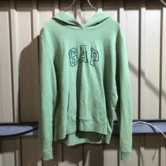 1143 GAP パーカー グリーン L ギャップ スウェット 刺繍ロゴ 裏起毛 古着卸 アメリカ仕入