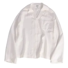 【美品】 LOEWE ロエベ 長袖シャツ ブラウス シルク72% ラメ加工 極美品 LOEWE ロエベ 長袖シャツ ブラウス シルク72% ラメ加工 LOEWE