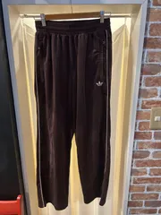 アディダス adidas コーデュロイパンツ ジャージ トレーニングパンツ ストレート  ブラウン サイズS A-1570