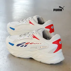 PUMA BMW MMS Exotek Nitro Silvermist プーマ エクゾテック ニトロ ホワイト レッド ブルー モータースポーツ コラボ スニーカー アメリカ USA 海外 限定