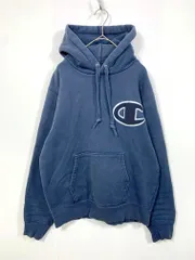 Champion チャンピオン C3-L119 ユニセックス プルオーバー スウェット パーカー sizeM/紺 ■■メンズ