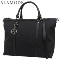 GUCCI(グッチ) GGキャンバス 2WAYバッグ トートバッグ ハンドバッグ 肩掛け 斜め掛け 旅行かばん GGキャンバス ブラック黒 シルバー金具 339550 ユニセックス 40802168803【中古】【アラモード】 GUCCI(グッチ) GGキャンバス 2WAYバッグ トートバッグ ハンドバッグ