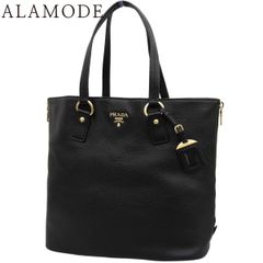 PRADA(プラダ) サイドファスナー トートバッグ トートバッグ ハンドバッグ ショルダー 肩掛け レザー NERO ネロ ブラック黒 ゴールド金具 BN2419 レディース 40802164089【中古】【アラモード】 PRADA(プラダ) サイドファスナー トートバッグ トートバッグ