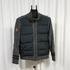 フィラ メンズ 裏地防風 ダウン ウール ニット ダウン アウター 95