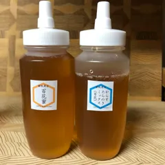 増量！【非加熱・生はちみつ】百花蜜300g&からすたらのき百花蜜250g(2本)