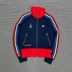 アディダス パリ トラックジャージ ネイビー/レッド