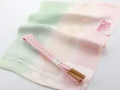 お洒落 江戸組紐 五嶋紐 正絹 帯締め 友禅加工 帯揚げ 2点セット ピンク系 as-148-P