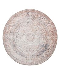 [Limited Quantity] Instagrammable Korean Vintage Antique Entrance/Indoor Mat, 100cm Diameter, Persian Rug Style, Oriental Interior, Korean (Pattern 21, Circle Mat, Cute, Adorable, Carpet, 100cm Diameter) Round Stylish Rug