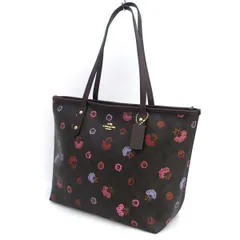 COACH / コーチ ◆トートバッグ フラワー ブラウン F24372 【バッグ/バック/BAG/鞄/カバン】 ブランド【中古】 
