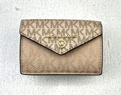 【盛岡79-0133】MICHAEL MICHAEL KORS マイケル マイケル コース 財布 三つ折りエンベロープ トライフォールドウォレット【中古/60】