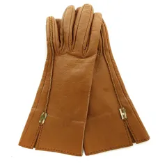 【中古】エルメス HERMES 手袋 グローブ ラムスキン H金具 S 茶 ブラウン /YI11 ■OH レディース エルメス HERMES 手袋 グローブ ラムスキン H金具 S 茶 ブラウン /YI11