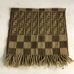 【八戸85-5-20251124】FENDI　マフラー　ブラウン　(60)