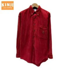 CHAPS RALPH LAUREN　コーデュロイシャツ　80s vintage　80年代　ネルシャツ　長袖　フランネル　無地　ワンポイント　ブランドロゴ　エンブレム　刺しゅう　古着