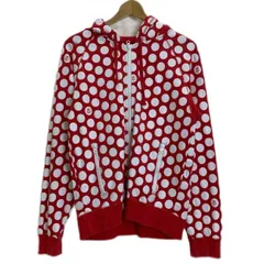 STUSSY AUTHENTIC　ジップアップパーカー　フーディ　フルジップ　裏毛　総柄　ドット　ブランドロゴ　SSリンク　ストリート　古着