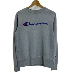 Champion　スウェット　長袖　トレーナー　クルーネック　裏毛　ブランドロゴ　プリント　アメカジ　古着