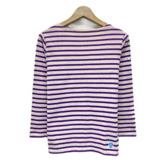 ORCIVAL　バスクシャツ　長袖　カットソー　トップス　ボートネック　ボーダー　ワンポイント　ブランドロゴ　ワッペン　フランス製　マリンテイスト　古着