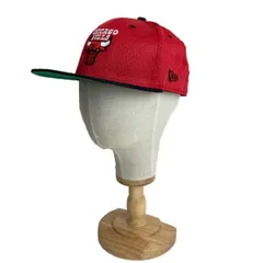NEW ERA　ベースボールキャップ　帽子　6パネル　59FIFTY　NBA　CHIKAGO BULLS　刺しゅう　ストリート　古着