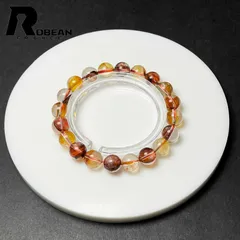 【限定一点】夢色 EU製 ★ROBEAN・オーロラクォーツ★パワーストーン ブレスレット 天然石 原石 綺麗 お守り プレゼント1 8.8-9.2mm M1209193